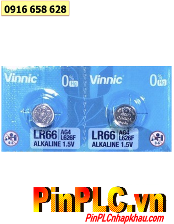 VINNIC L626F LR66, Pin AG4 _Pin đồng hồ 1.5v Alkaline VINNIC AG4, L626F, LR66, 376 chính hãng